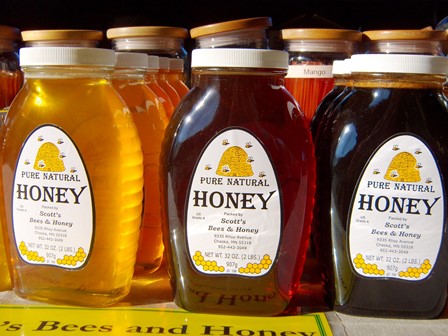photo of jars of honey